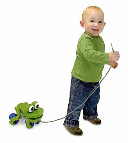 "Мои первые игрушки" - каталка "Лягушка" (Melissa & Doug, 3021M_md)